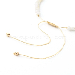 Регулируемые нейлоновые нити плетеные браслеты из бисера BJEW-JB06450-02