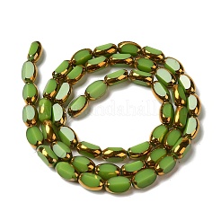 Стеклянные бусины с гальваническим покрытием &nbsp;X-EGLA-P061-02A-08