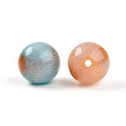 Двухцветные бусины из смолы RESI-N042-16mm-11