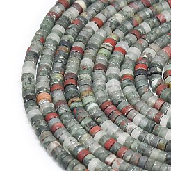 Природные африканские гелиотроп бисер пряди&nbsp;G-P575-B11-4x2mm