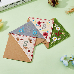 4 шт. 4-х стилевые закладки для книг с вышивкой из фетра FIND-HY0003-46S