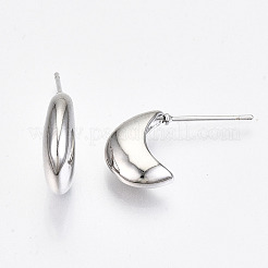 Серьги-кольца из латуни&nbsp;KK-R117-035P-NF