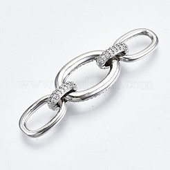 Латунные соединители с прозрачным кубическим цирконием KK-S061-45P-NR