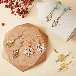 143 kit de fabrication de boucles d'oreilles sur le thème de l'arbre de vie&nbsp;DIY-SC0015-93
