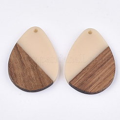 Pendentifs en bois de résine et de noyer&nbsp;RESI-S358-95I