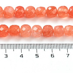Natürliche weiße Jade perlen Stränge&nbsp;G-H028-A09-20