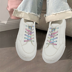 4 пара полиэстеровых шнурков без завязок&nbsp;DIY-ME0002-49