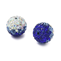 Градиентный дизайн полимерная глина стразы бусины CLAY-NH0001-03F