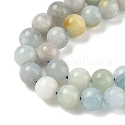 Природные Аквамарин бисер нитей G-D327-A01-7mm