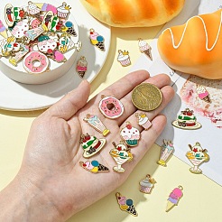 40шт 10 стиля подвески из сплава с эмалью&nbsp;ENAM-YW0004-16