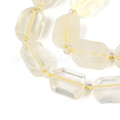 Нити из натуральных бусин лимонного кварца (обработанных нагреванием)&nbsp;G-C098-A27-01