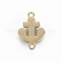 合金エナメルリンクコネクター  ガラスシードビーズで  ライトゴールド  アンカー  カラフル  22x15x4mm  穴：1.6mm&nbsp;PALLOY-N153-34-RS