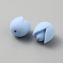 Цветочные пищевые экологически чистые силиконовые бусины&nbsp;LS-SIL-WH0013-47D