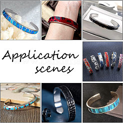 Браслет-манжета из нержавеющей стали 304 с рифленой линией для мужчин и женщин STAS-UN0043-40