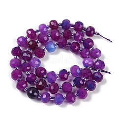 Природные окрашенные белого нефрита нитей бисера&nbsp;G-H057-A22-05