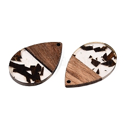 Pendentifs en résine époxy et bois de noyer&nbsp;RESI-T057-11D
