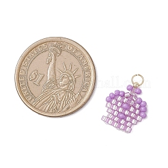 Подвески-короны из стеклянных бусинок&nbsp;PALLOY-MZ00980