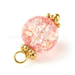 Гальванические подвески из стеклянных бусин PALLOY-JF01141