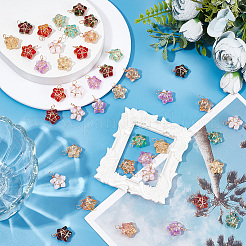 42шт 7 цвета стеклянный кулон&nbsp;PALLOY-HY00008