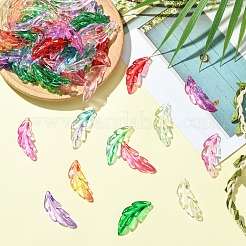 140шт 7 цвета прозрачные акриловые подвески&nbsp;OACR-YW0003-50