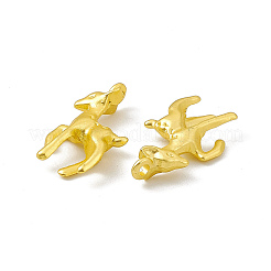 ラックメッキ合金ペンダント  カドミウムフリー＆鉛フリー＆ニッケルフリー  鹿のチャーム  マットゴールドカラー  22.5x12.5x5.5mm  穴：1.8mm&nbsp;FIND-G045-60MG