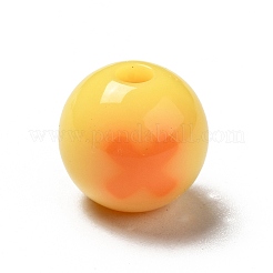 Perles acryliques opaques bicolores&nbsp;LS-SACR-K003-02C