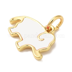 Подвески из латуни с покрытием из эмали&nbsp;KK-L220-024G-01