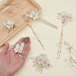 1 Set Haarstäbe aus Legierung und Harz&nbsp;OHAR-WR0001-06