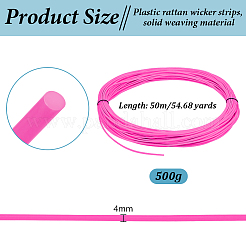 Strisce di vimini di rattan di plastica&nbsp;DIY-WH0816-132E