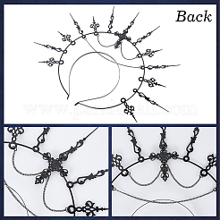 Железные повязки для волос &nbsp;AJEW-WH20089-001