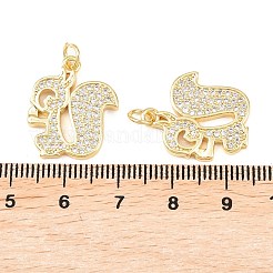 Латунные микро проложить кубического циркония подвески&nbsp;KK-C162-086C-G