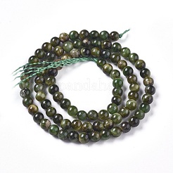 Природных тигровый глаз бисер нитей G-K301-4mm-05