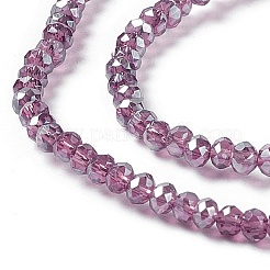 Стеклянные бусины с гальваническим покрытием &nbsp;X-EGLA-R048-2mm-11