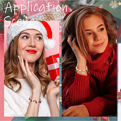 Набор для изготовления браслета с рождественским колокольчиком своими руками DIY-SC0022-63