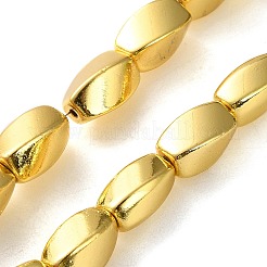 Гальванические нити из синтетических немагнитных гематитовых бусин G-P545-G03-8x12mm