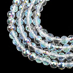 Гальванизируйте прозрачные стеклянные бусины&nbsp;EGLA-B013-02A-AB19