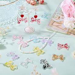 40шт 8 цвета прозрачные акриловые бусины&nbsp;OACR-TA0004-05