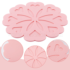 4 Stück Silikon-Tischsets in 4 Farben&nbsp;AJEW-GF0008-27