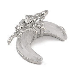 Подвески из платинового сплава со стразами из смолы и стекла&nbsp;FIND-U017-08P-03