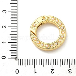 Латунные застежки с защелками из АБС-пластика&nbsp;KK-I476-22G