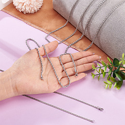 4 stücke 4 arten 304 edelstahl choker halsketten für frauen&nbsp;NJEW-TA0001-21