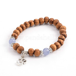 Legno perline tratto bracciali&nbsp;BJEW-JB01831