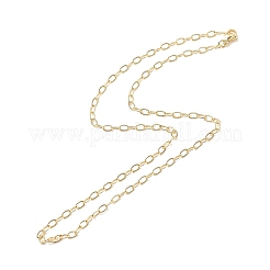 Ожерелье из латунных кабельных цепей для женщин&nbsp;X-NJEW-P265-32G