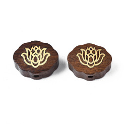 Perles en bois naturel non teintées&nbsp;WOOD-N013-006