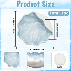 Керамическая тарелка для украшений с морской тематикой&nbsp;AJEW-WH20064-37E