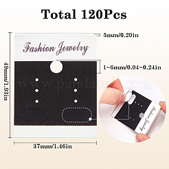 120 шт. пластиковые карточки для демонстрации сережек CDIS-SC0001-13