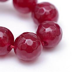 Chapelets de perle en jade blanc naturel&nbsp;G-R346-12mm-02