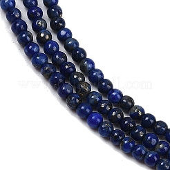 Нитки бусины из натурального ляписа-лазури G-RM250101-B37