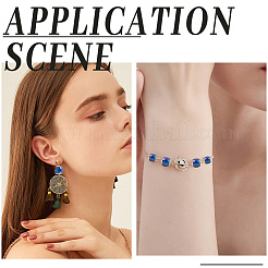 50шт стеклянные европейские бусины GLAA-PA0001-02