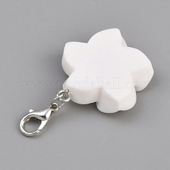 Украшение подвески в виде цветка из смолы&nbsp;HJEW-WH0042-143G